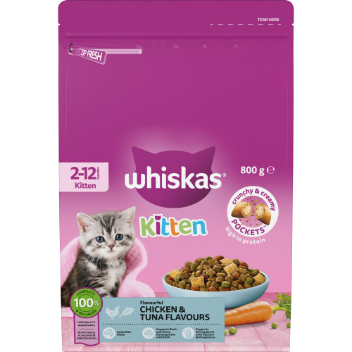 Whiskas Kitten Chicken & Tuna Dry Cat Food - Product Image 6