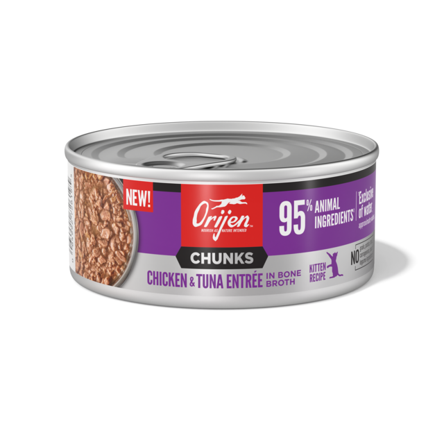 Orijen Kitten Chicken & Tuna Entrée Chunks in Bone Broth Wet Cat Food - Product Image 7