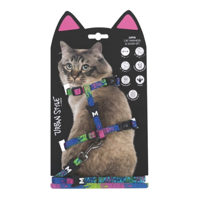M-PETS Urban Lava Cat Harness and Leash Set - Product Image 7