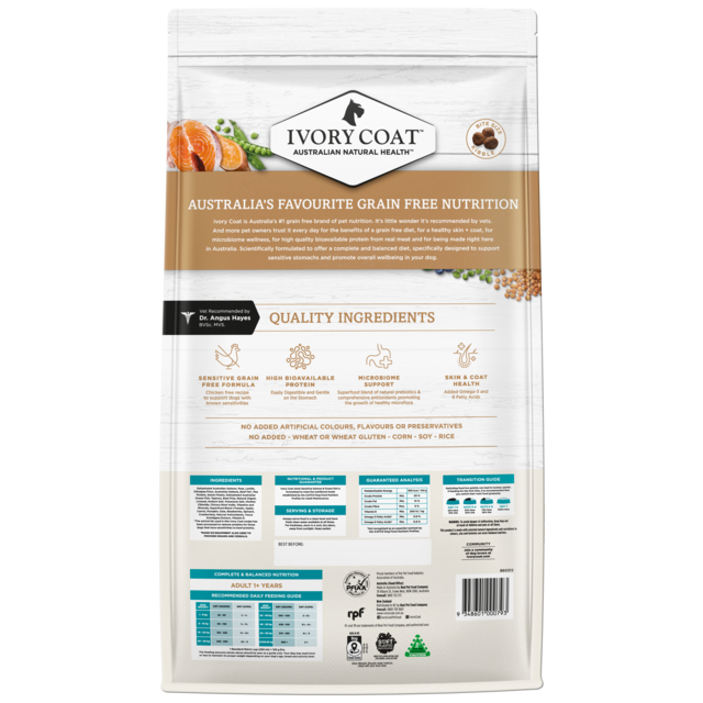 Ivory Coat Grain Free Sensitive Salmon & Ocean Fish Adult Dry Dog Food - Product Image 12