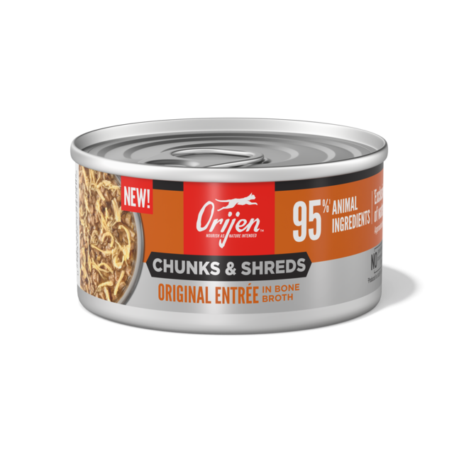 Orijen Original Entrée Chunks & Shreds in Bone Broth Wet Cat Food - Product Image 5