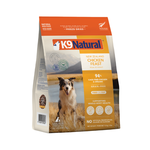 K9 Natural Chicken Feast Freeze Dried Dog Food - Product Image 1