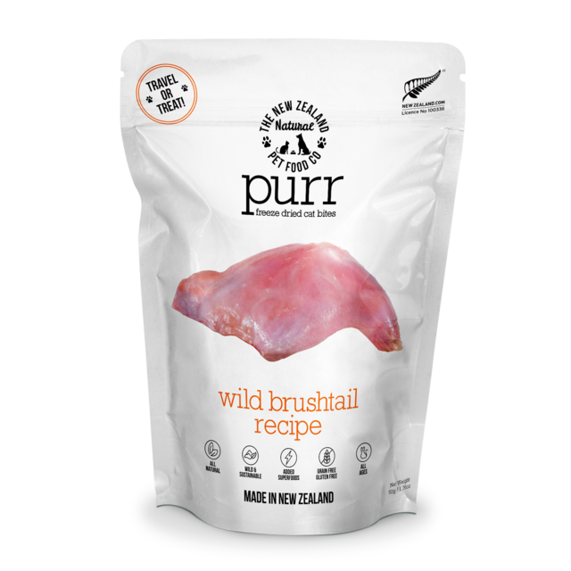The NZ Natural Pet Food Co PURR Wild Brushtail Freeze Dried Cat Food - Product Image 1