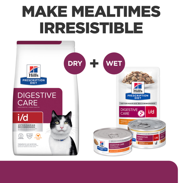 Hill's Prescription Diet i/d Digestive Care Pouch Wet Cat Food - Product Image 7