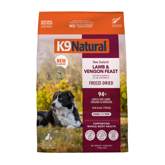 K9 Natural Lamb & Venison Feast Freeze Dried Dog Food - Product Image 1