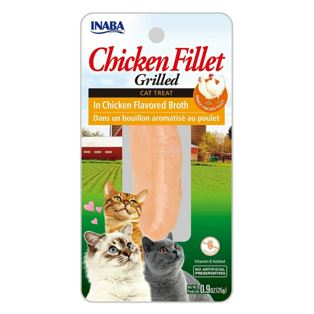 Inaba Grilled Chicken Fillet In Chicken Flavoured Broth Cat Treat - Product Image