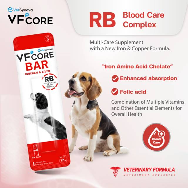 VetSynova VF+ Core Bar RB Iron & Copper Multi-Vitamins Dog Supplement - Product Image 1