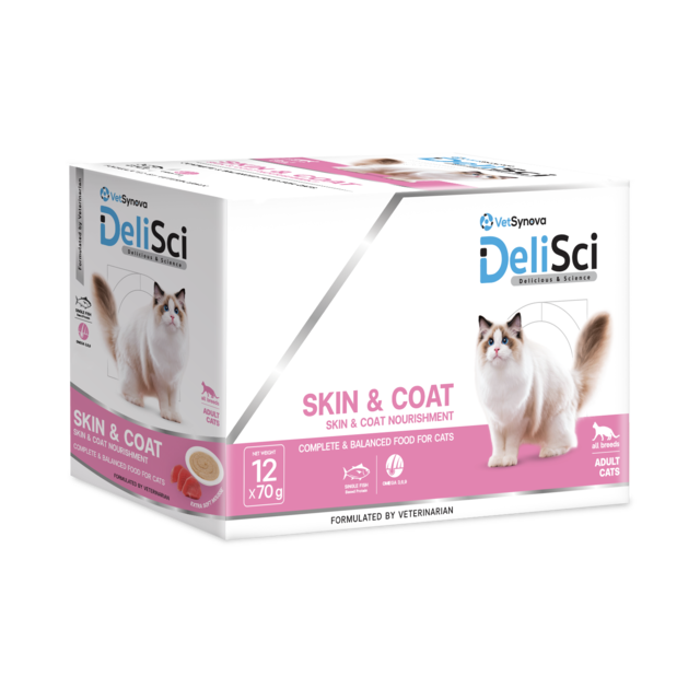 VetSynova DeliSci Skin & Coat Mousse Wet Cat Food - Product Image 7