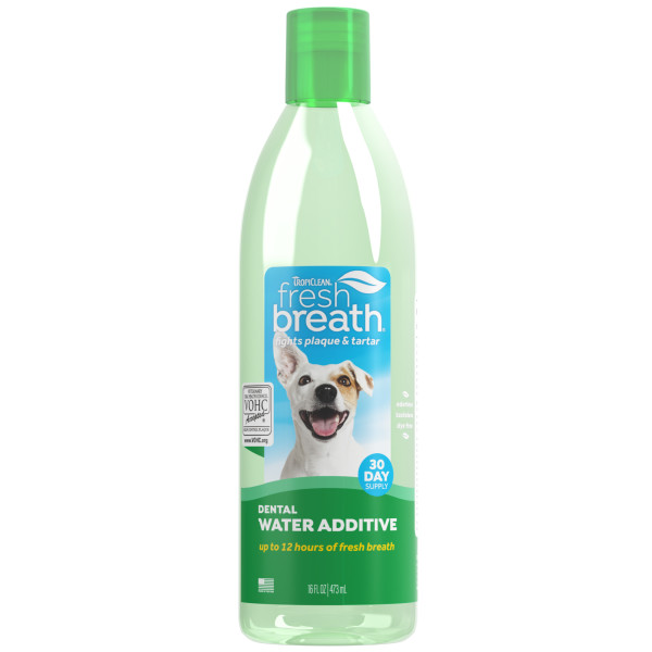 TropiClean Fresh Breath Dog Dental Water Additive - Product Image