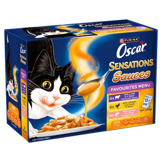 Oscar Sensations Sauces Favourites Menu Wet Cat Food Variety Pack - Product Image 1