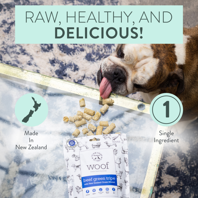 The NZ Natural Pet Food Co Woof Beef Green Tripe & Mussel Dog Treats - Product Image 4