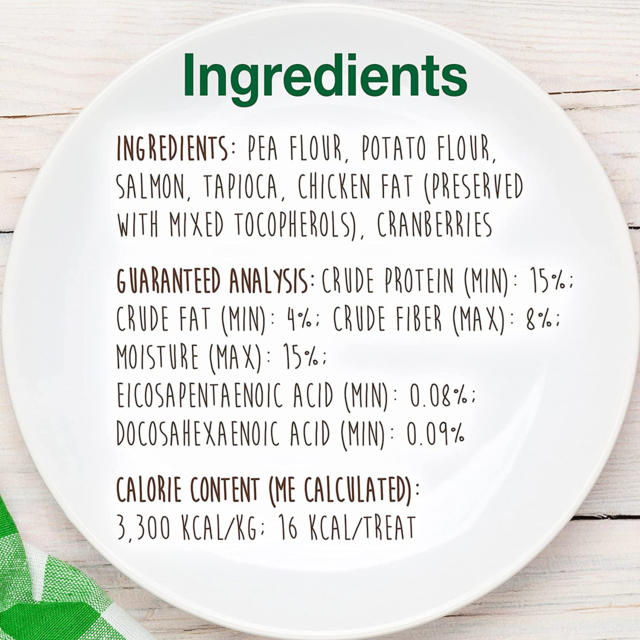 Nylabone Healthy Edibles Biscuits Salmon Dog Treats - Product Image 2