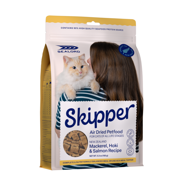Sealord Skipper Mackerel, Hoki & Salmon Air Dried Cat Food - Product Image 1