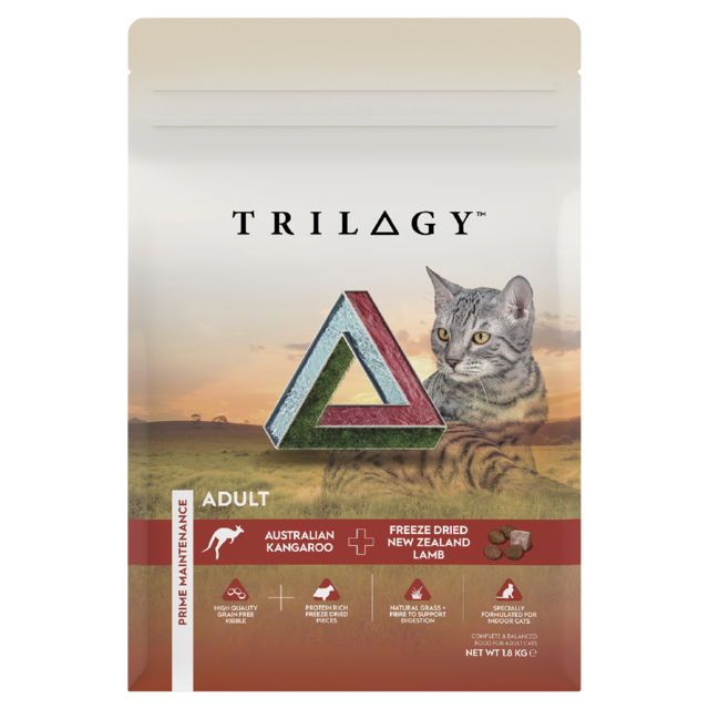 Trilogy Grain Free Kangaroo & Freeze Dried Lamb Adult Dry Cat Food - Product Image