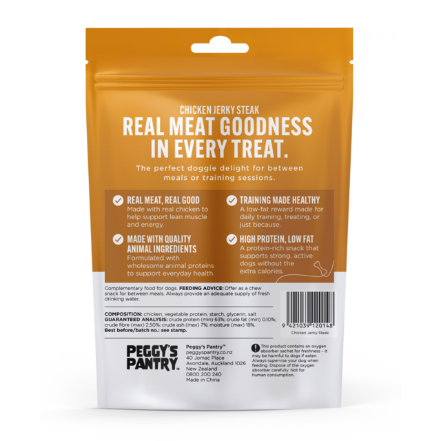 Peggy’s Pantry Chicken Jerky Steak Dog Treat - Product Image 1