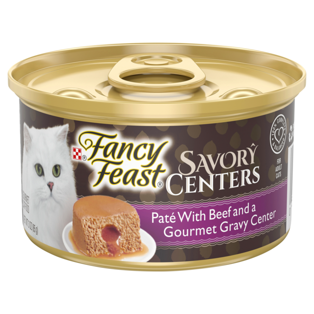 Fancy Feast Savory Centers Pate with Beef & Gourmet Gravy Wet Cat Food - Product Image