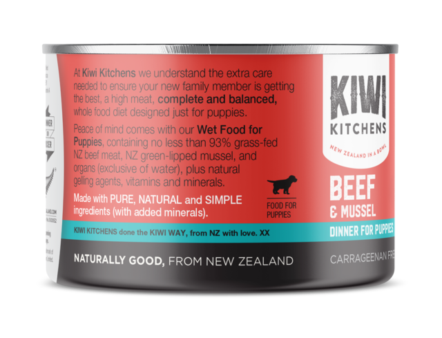 Kiwi Kitchens Beef & Mussel Puppy Wet Dog Food - Product Image 16