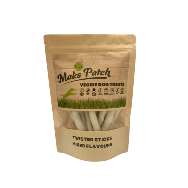 Mak's Patch Mixed Vegetable Twisted Stick Dog Treats - Product Image 1