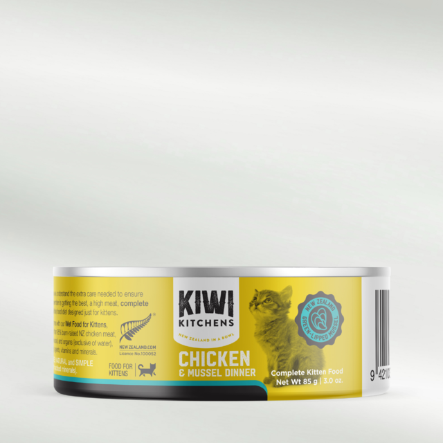 Kiwi Kitchens Chicken & Mussel Kitten Wet Cat Food - Product Image 1