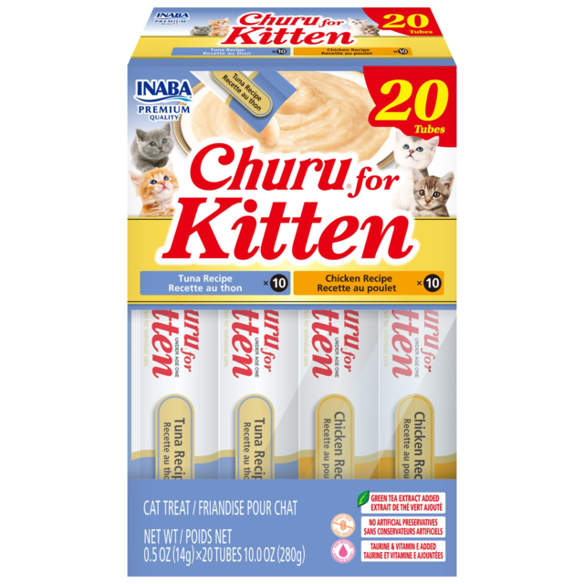 Inaba Churu Kitten Tuna & Chicken Varieties Box Cat Treats - Product Image