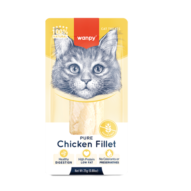 Wanpy Pure Chicken Fillet Treat For Cats - Product Image