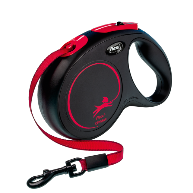 Flexi Classic Black Fire Retractable Dog Lead - Product Image