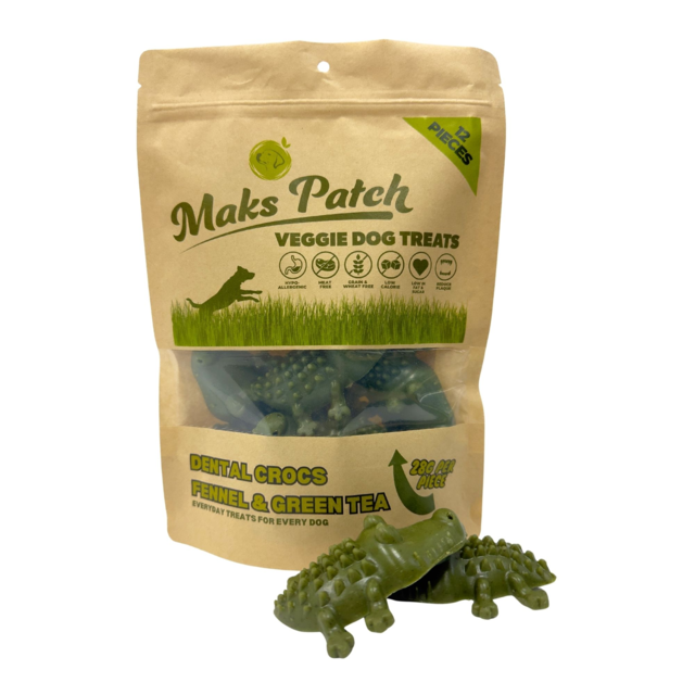 Mak's Patch Dental Crocodile Dog Treats - Product Image