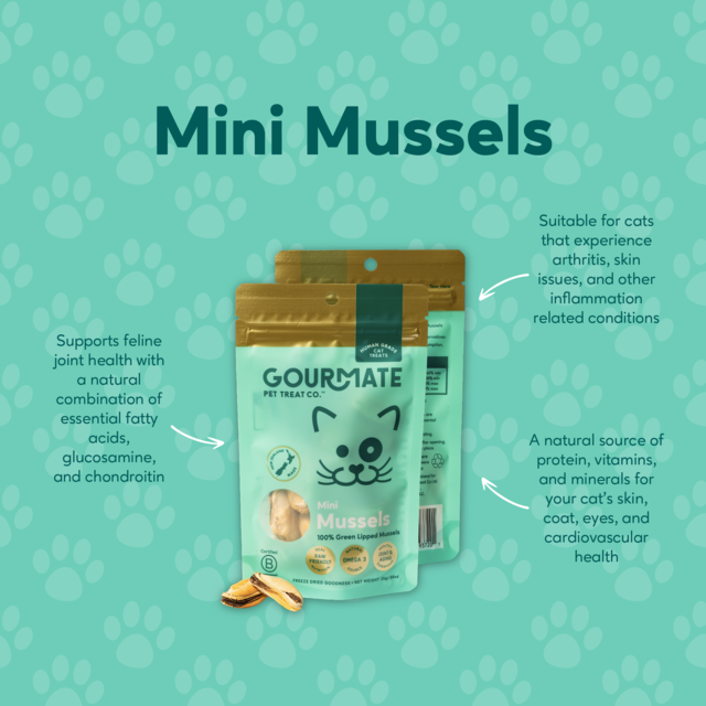 Gourmate Pet Treat Co. Mini Mussels Cat Treats - Product Image 2