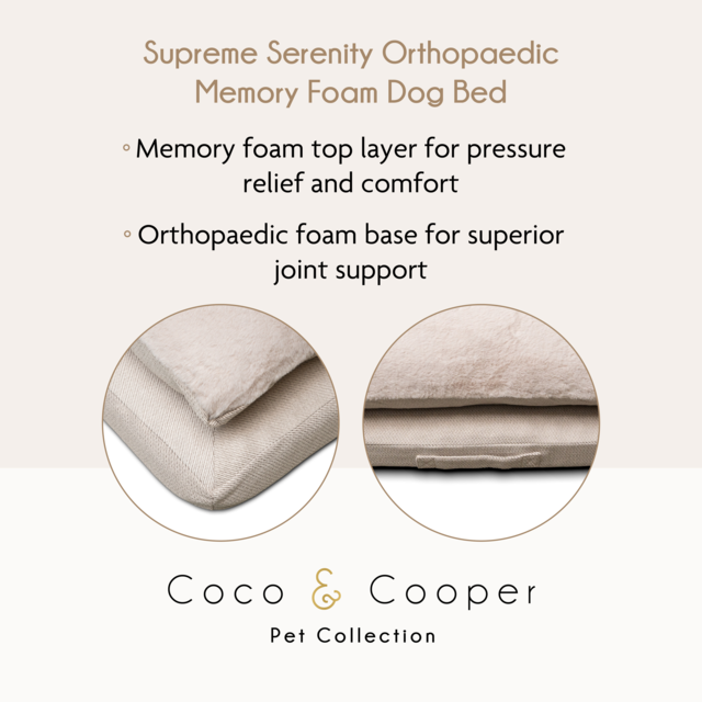 Coco & Cooper Supreme Serenity Orthopaedic Memory Foam Dog Bed - Product Image 4