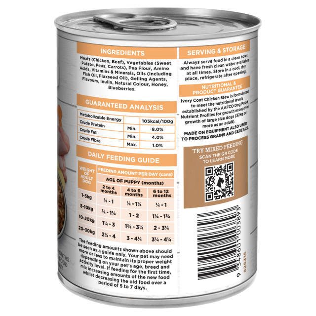 Ivory Coat Grain Free Chicken Stew Puppy Wet Dog Food - Product Image 11