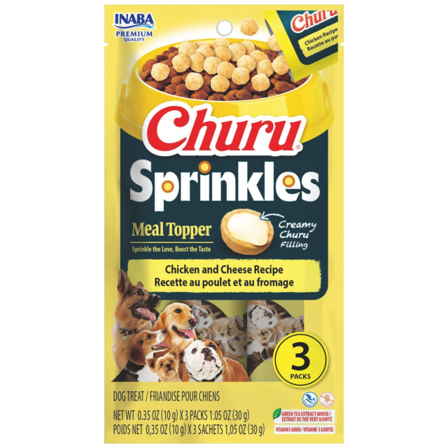 Inaba Churu Sprinkles Chicken & Cheese Recipe Dog Treats - Product Image