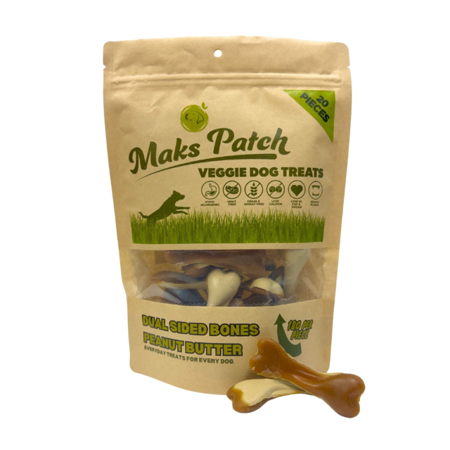 Mak's Patch Dual Sided Bone Dog Treats - Product Image