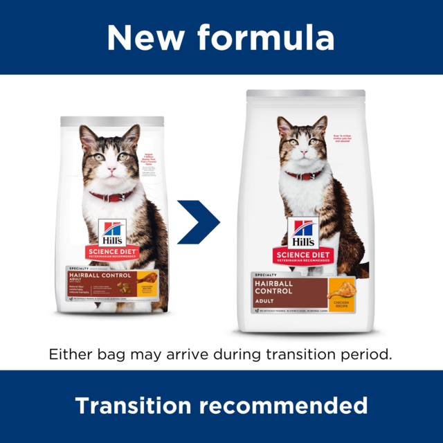 Hill's Science Diet Adult Hairball Control Chicken Dry Cat Food - Product Image 2