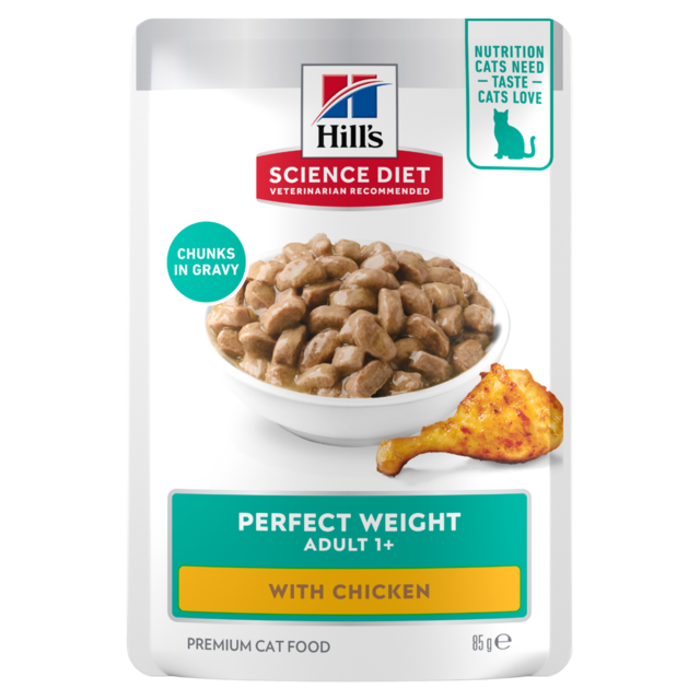 Hill's Science Diet Adult Perfect Weight Chicken in Gravy Wet Cat Food - Product Image 1
