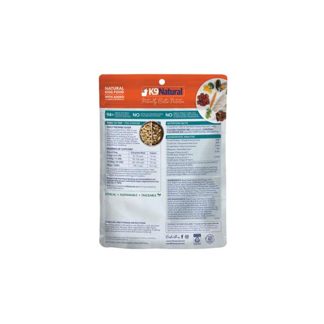 K9 Natural Beef & Hoki Feast Freeze Dried Dog Food Topper - Product Image 3