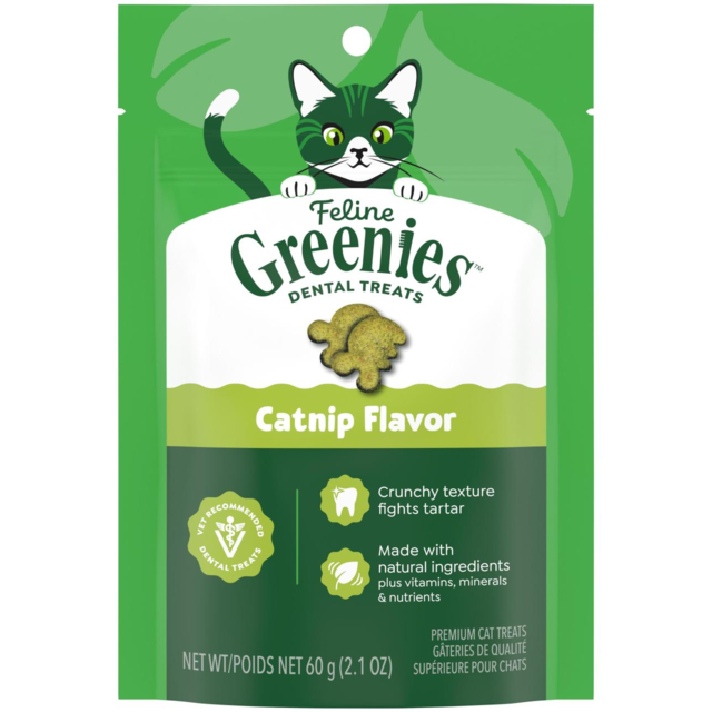 Greenies Catnip Dental Cat Treats - Product Image 1