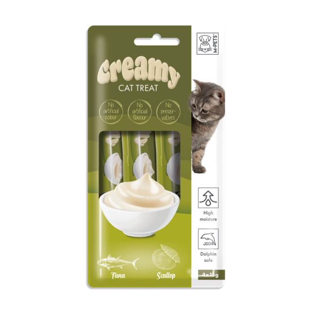 M-PETS Creamy Tuna & Scallop Cat Treats - Product Image
