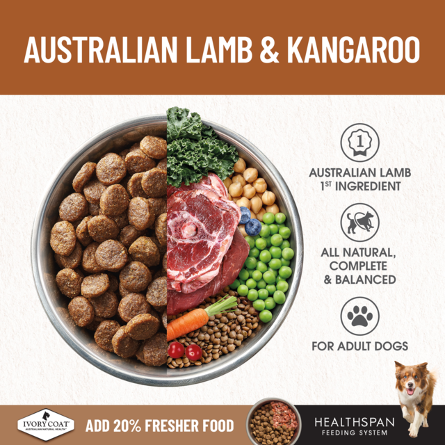 Ivory Coat Grain Free Lamb & Kangaroo Adult Dry Dog Food - Product Image 2