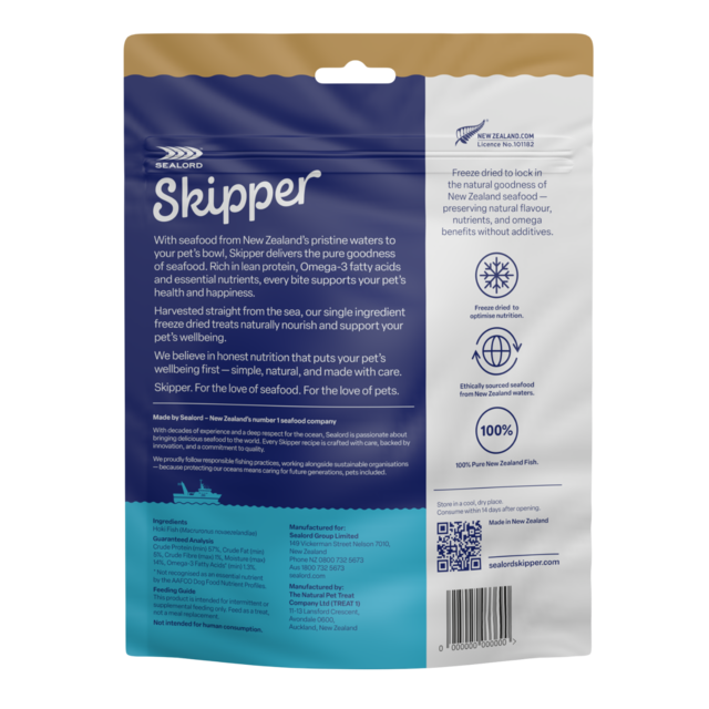 Sealord Skipper Hoki Cubes Freeze Dried Dog Treats - Product Image 2