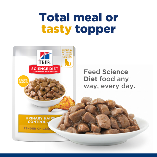 Hill's Science Diet Adult Urinary Hairball Control Chicken in Gravy Wet Cat Food - Product Image 7