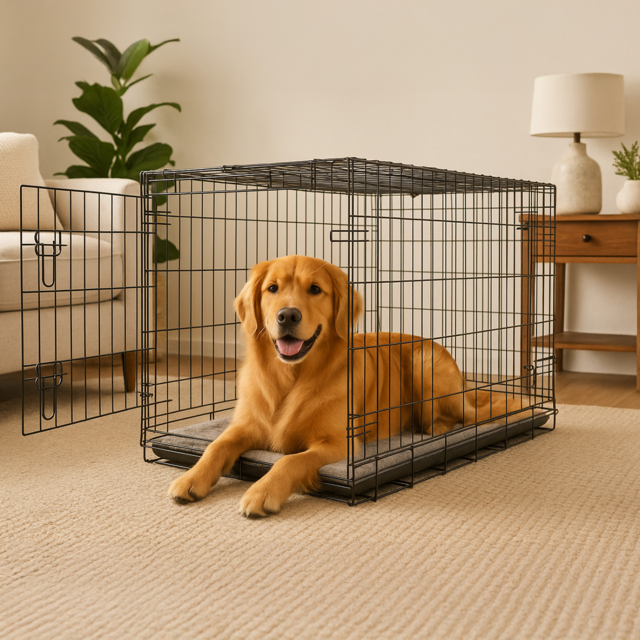 Pup & Purr Double Door Dog Crate with Divider - Product Image 12
