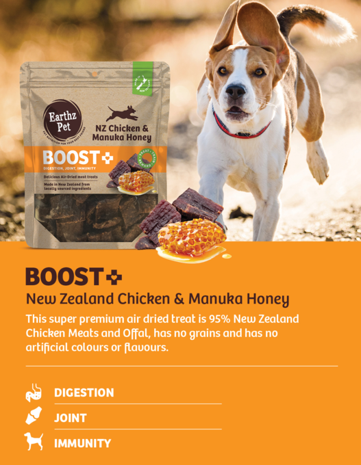 Earthz Pet BOOST+ Chicken & Manuka Honey Air Dried Dog Treats - Product Image 1