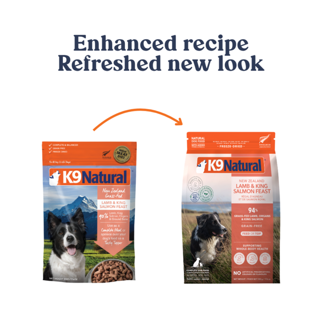 K9 Natural Lamb & King Salmon Feast Freeze Dried Dog Food - Product Image 1