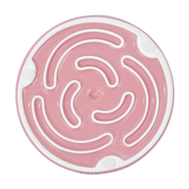 M-PETS Serene Ceramic Rose Slow Feeder Cat & Dog Bowl - Product Image 5