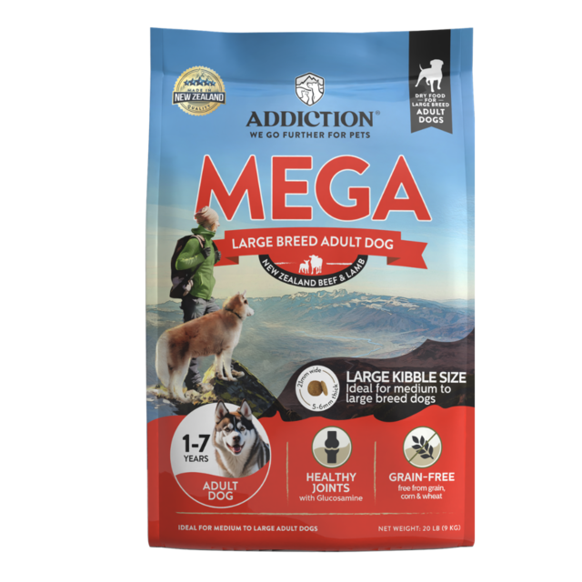 Addiction MEGA Grain-Free Adult Large Breed Beef & Lamb Dry Dog Food - Product Image 1