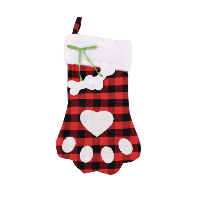 M-PETS Christmas Pawy Pet Stocking for Cats and Dogs - Product Image
