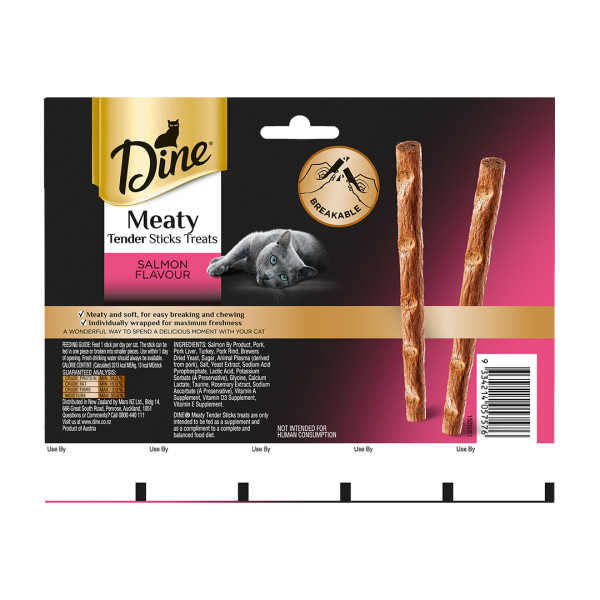 Dine Meaty Tender Sticks Salmon Cat Treats - Product Image 1