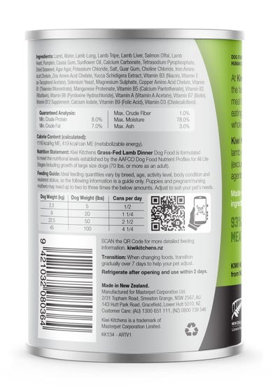 Kiwi Kitchens Lamb Wet Dog Food - Product Image 20