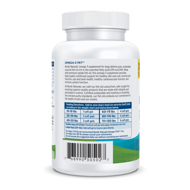 Nordic Naturals Omega-3 Fish Oil Cat & Dog Soft Gels - Product Image