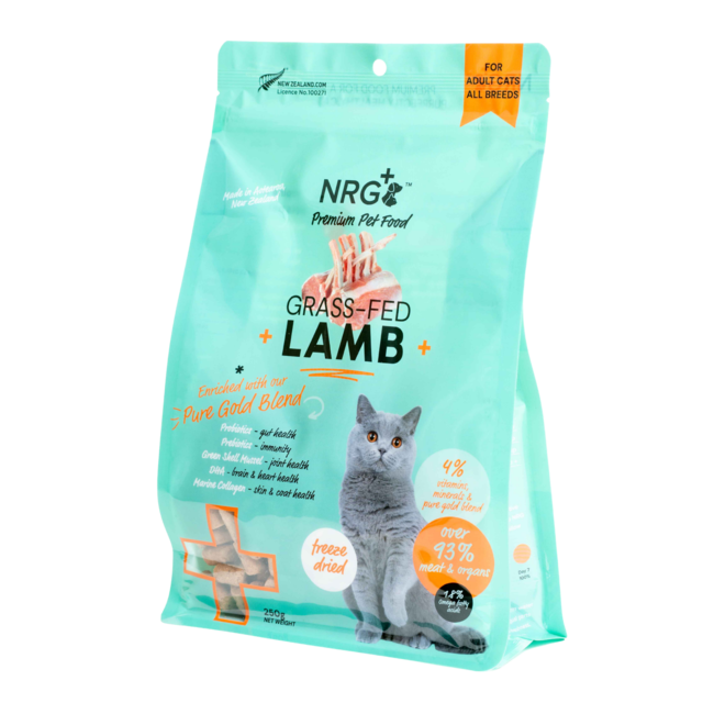 NRG+ Pure Gold Blend Lamb Freeze Dried Cat Food - Product Image 4